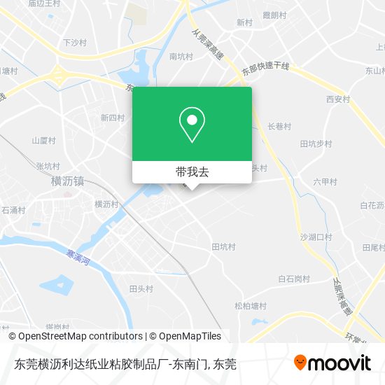 东莞横沥利达纸业粘胶制品厂-东南门地图