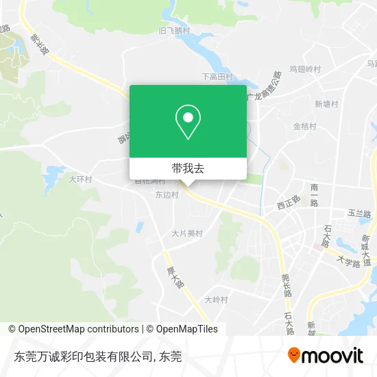 东莞万诚彩印包装有限公司地图