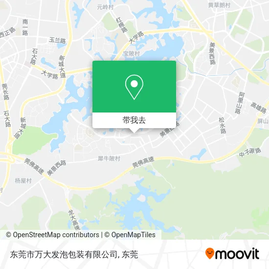 东莞市万大发泡包装有限公司地图