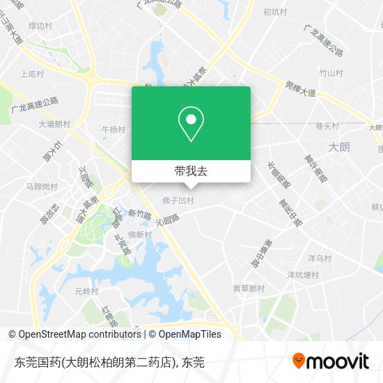 东莞国药(大朗松柏朗第二药店)地图