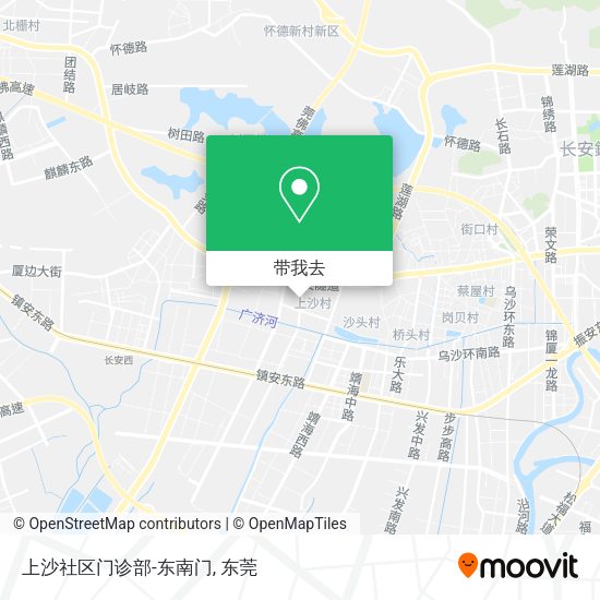 上沙社区门诊部-东南门地图