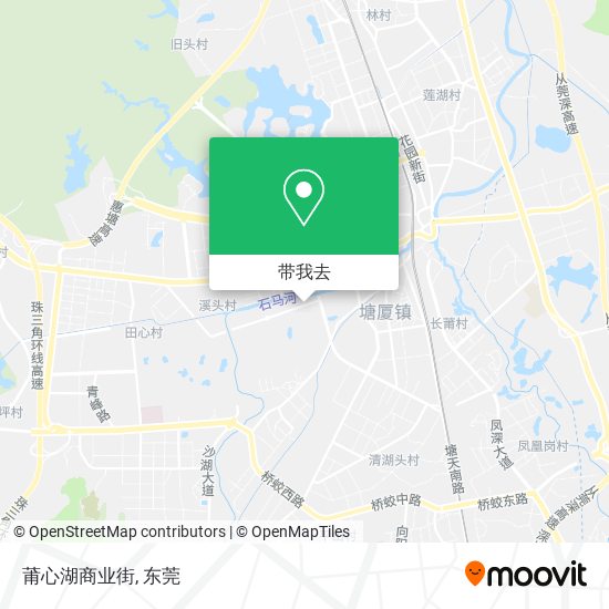 莆心湖商业街地图