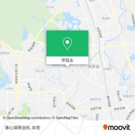 莆心湖商业街地图