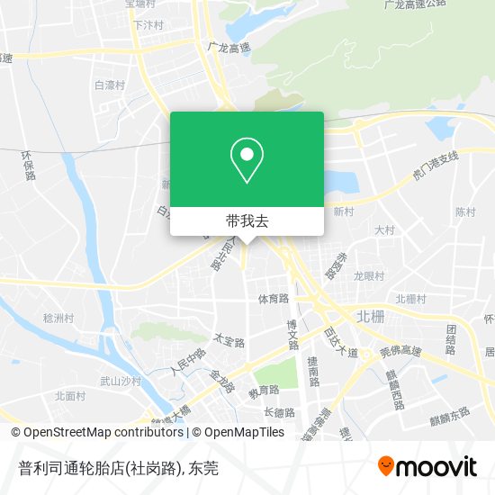 普利司通轮胎店(社岗路)地图