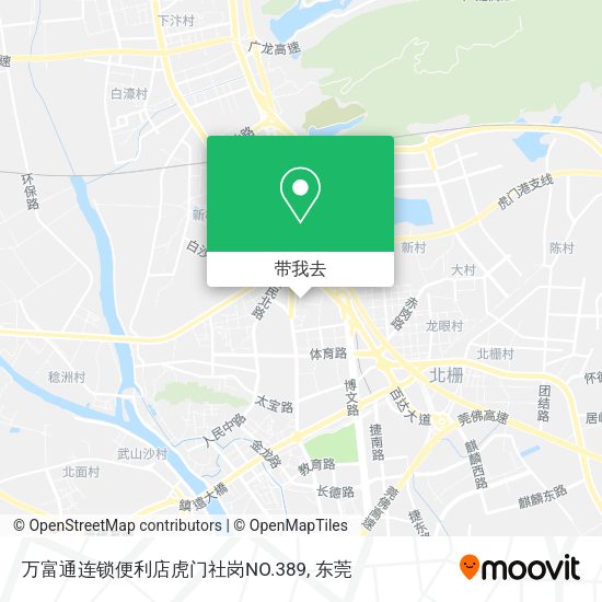 万富通连锁便利店虎门社岗NO.389地图