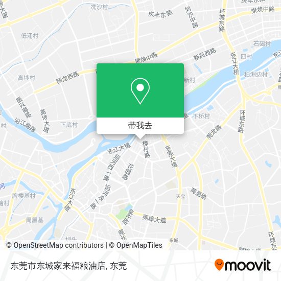 东莞市东城家来福粮油店地图