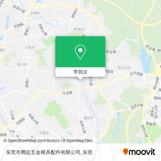 东莞市腾起五金模具配件有限公司地图