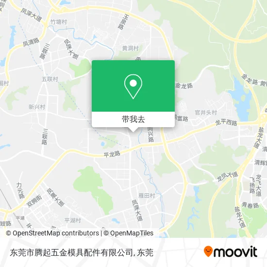 东莞市腾起五金模具配件有限公司地图
