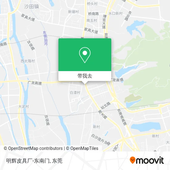 明辉皮具厂-东南门地图
