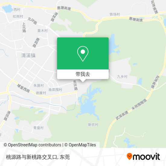 桃源路与新桃路交叉口地图