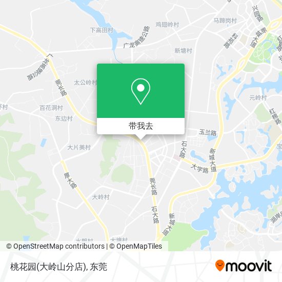 桃花园(大岭山分店)地图