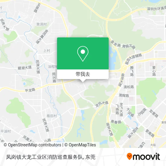 凤岗镇大龙工业区消防巡查服务队地图