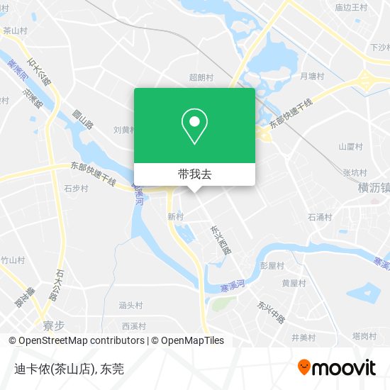 迪卡侬(茶山店)地图