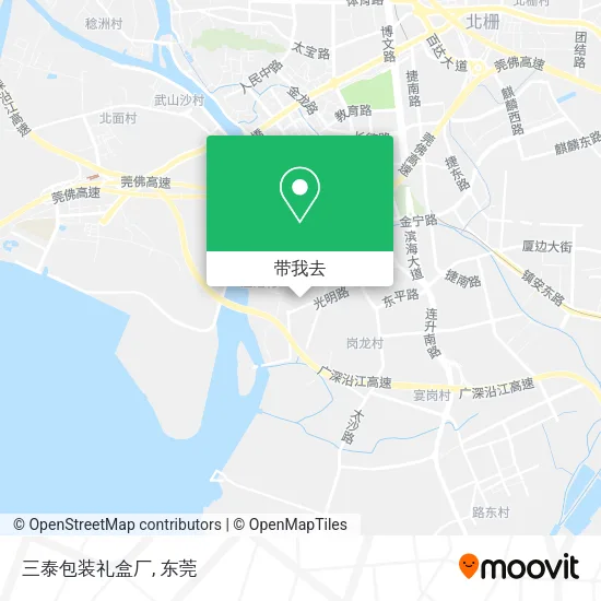 三泰包装礼盒厂地图