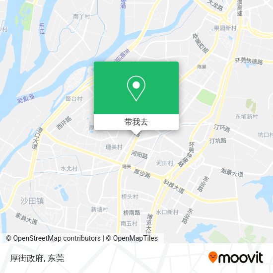 厚街政府地图