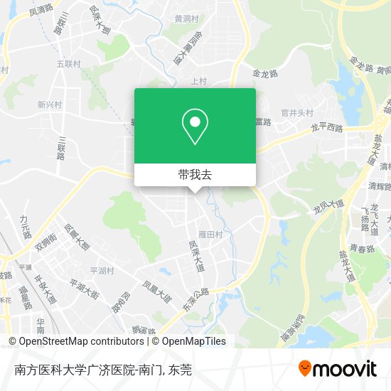 南方医科大学广济医院-南门地图