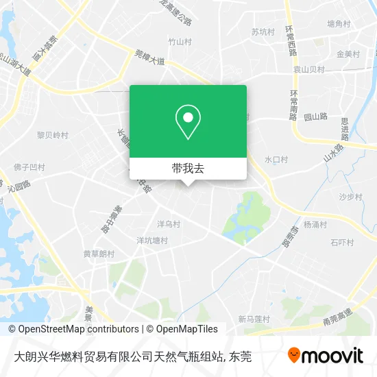 大朗兴华燃料贸易有限公司天然气瓶组站地图