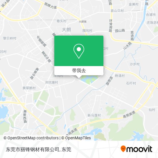 东莞市丽锋钢材有限公司地图