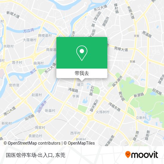 国医馆停车场-出入口地图