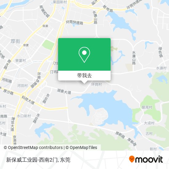 新保威工业园-西南2门地图