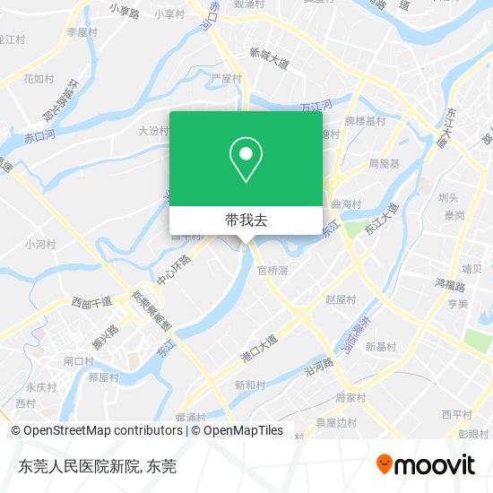 东莞人民医院新院地图