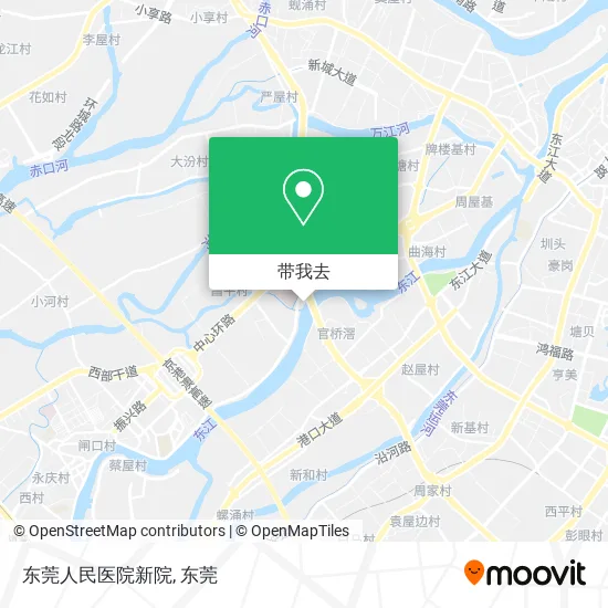 东莞人民医院新院地图