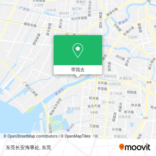 东莞长安海事处地图
