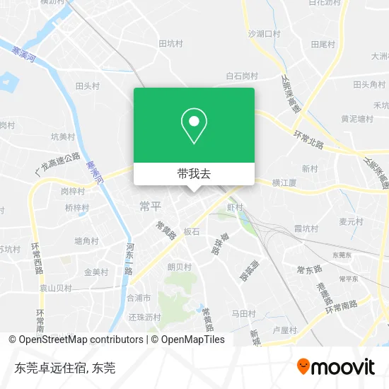 东莞卓远住宿地图