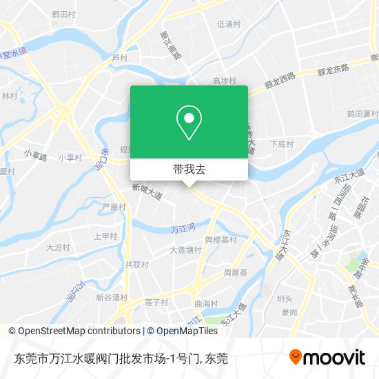 东莞市万江水暖阀门批发市场-1号门地图