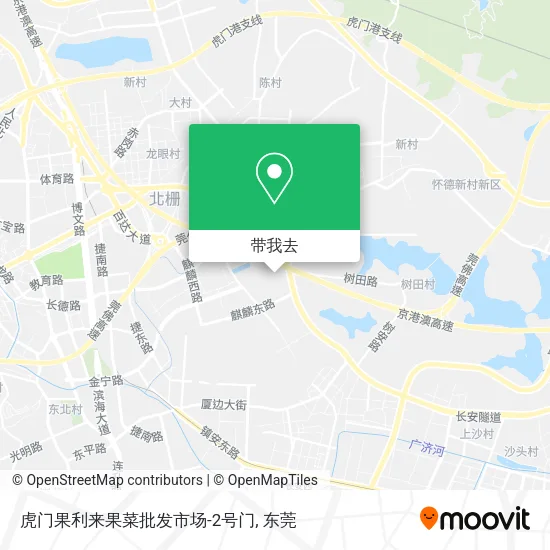 虎门果利来果菜批发市场-2号门地图