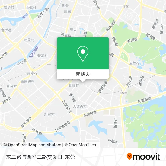东二路与西平二路交叉口地图