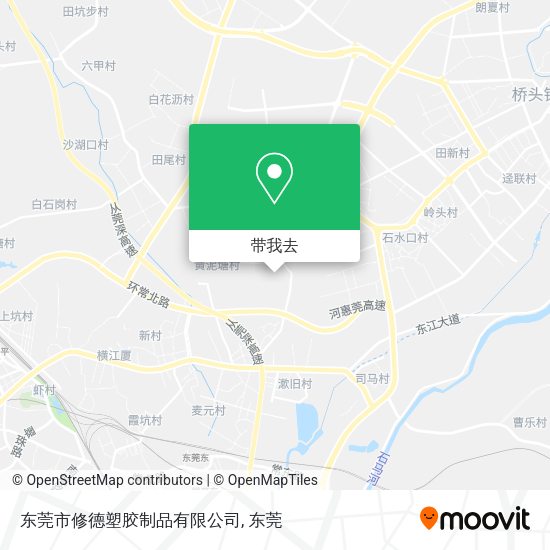 东莞市修德塑胶制品有限公司地图