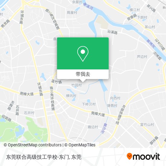 东莞联合高级技工学校-东门地图