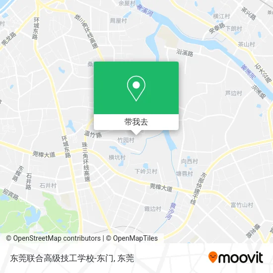 东莞联合高级技工学校-东门地图