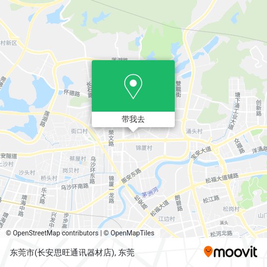东莞市(长安思旺通讯器材店)地图