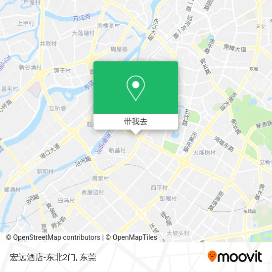 宏远酒店-东北2门地图