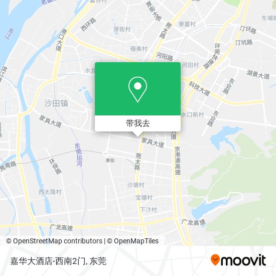 嘉华大酒店-西南2门地图