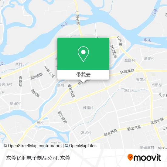 东莞亿润电子制品公司地图