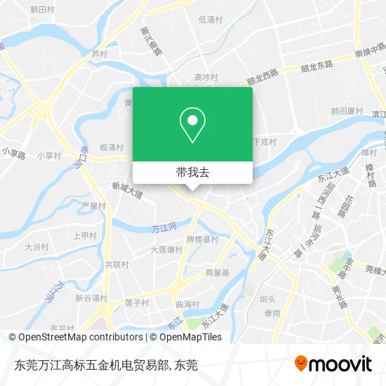 东莞万江高标五金机电贸易部地图