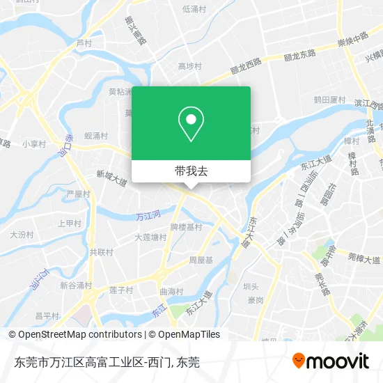 东莞市万江区高富工业区-西门地图