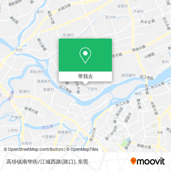 高埗镇南华街/江城西路(路口)地图