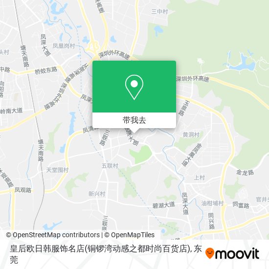 皇后欧日韩服饰名店(铜锣湾动感之都时尚百货店)地图