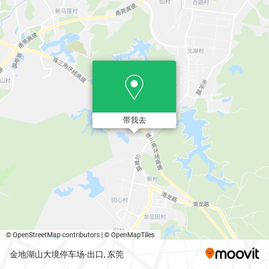 金地湖山大境停车场-出口地图