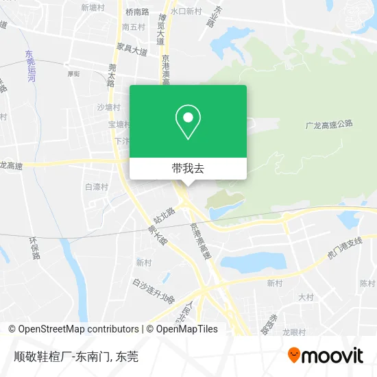 顺敬鞋楦厂-东南门地图