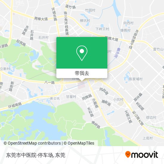 东莞市中医院-停车场地图