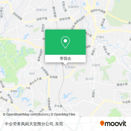 中企劳务凤岗天堂围分公司地图