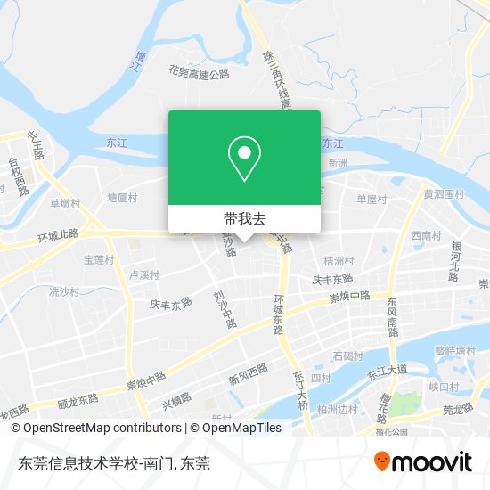东莞信息技术学校-南门地图