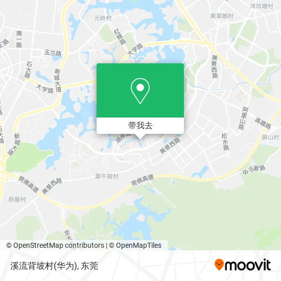 溪流背坡村(华为)地图