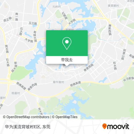 华为溪流背坡村E区地图