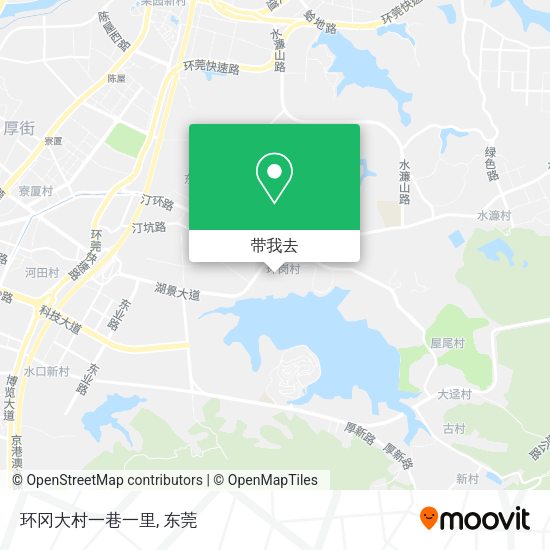环冈大村一巷一里地图